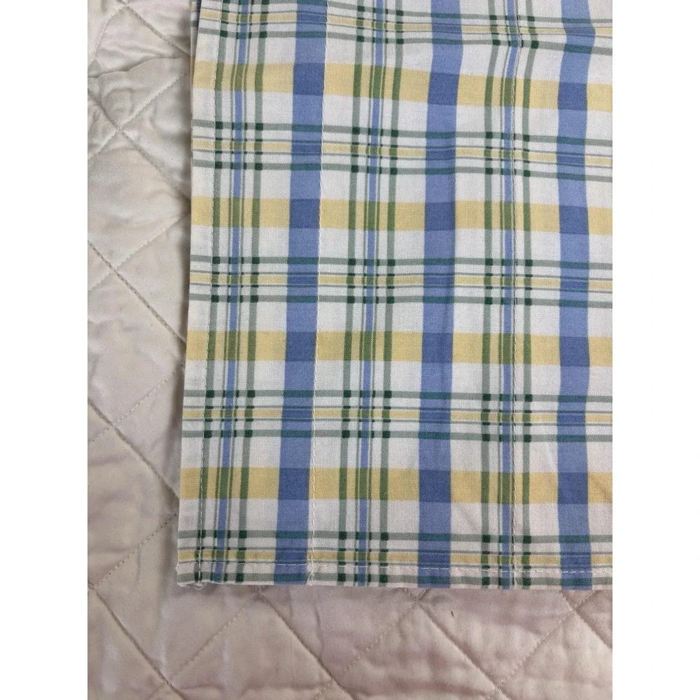 Waverly‎ Window Valances Blue Yellow Plaid 73